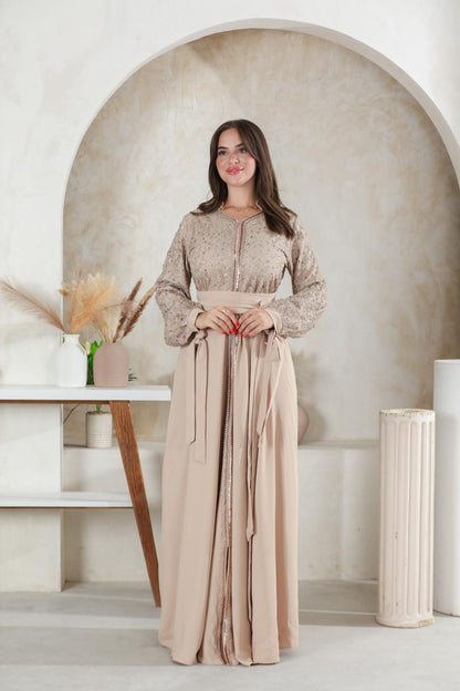 قفطان  أندلسي Beige cacao 🤎
