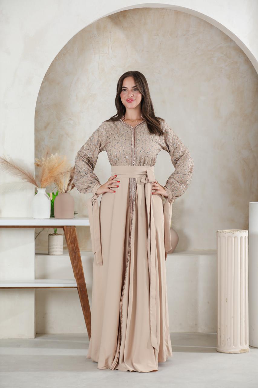 قفطان  أندلسي Beige cacao 🤎
